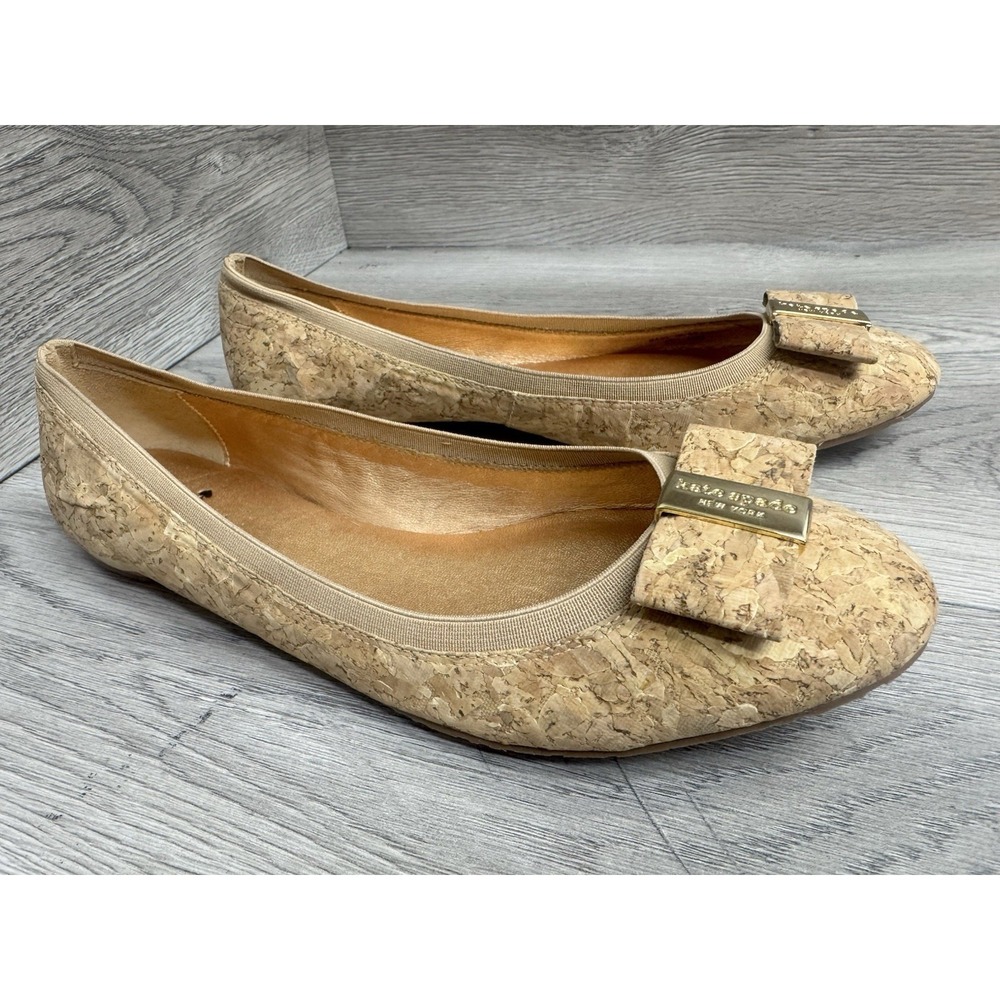 Kate Spade Cork Ballerina Flat 10 M Preppy Coquette Y2K Coastal Minimalist